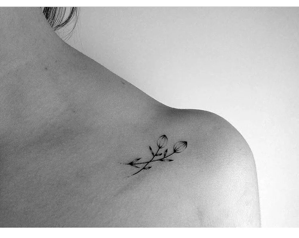 Clavicle tattoo for girls