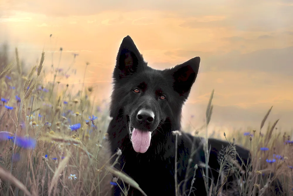 German Shepherd Black