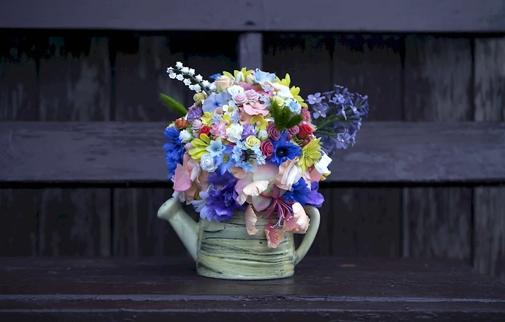 Bouquet with gladiolus