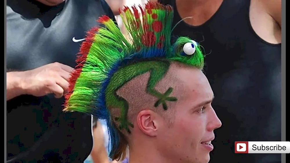 Leo Messi's hairstyle