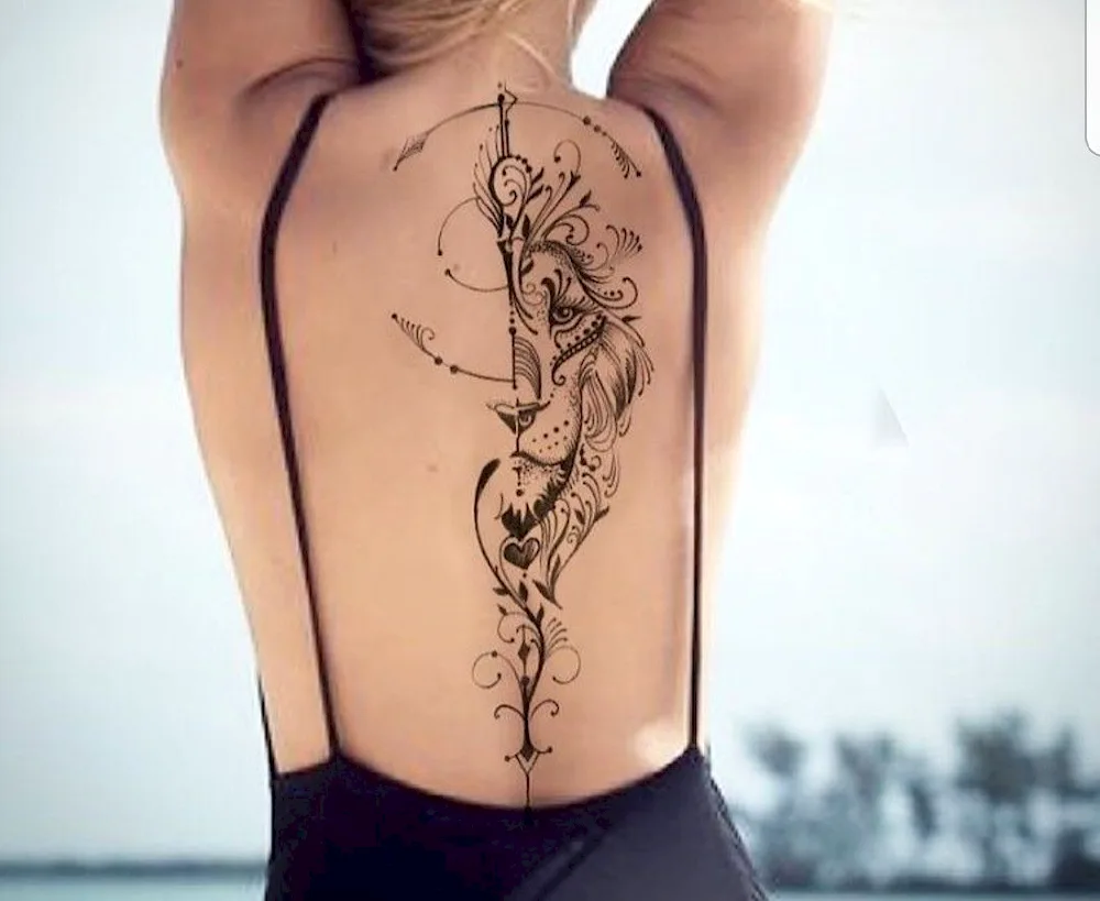 Tattoos on back for girls