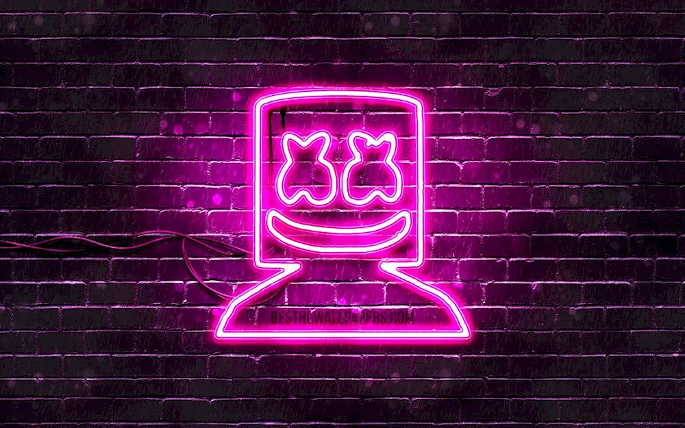 Neon Marshmallow 4k