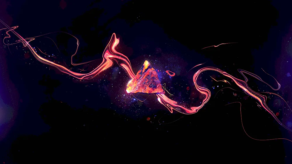 Neon pictures on the desktop