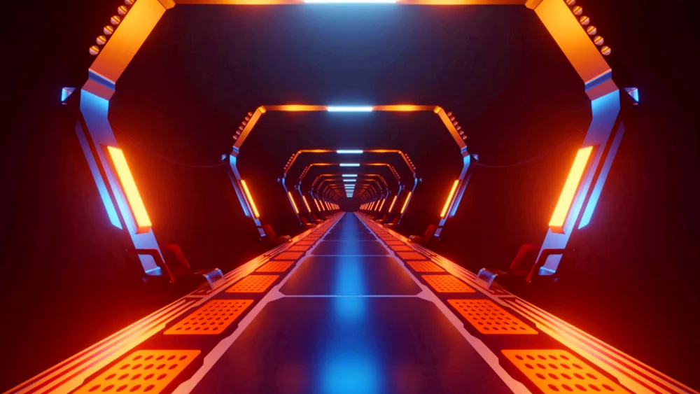 Neon tunnel