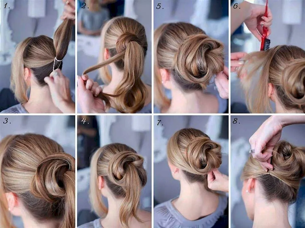 Uncomplicated hairstyles for medium hair