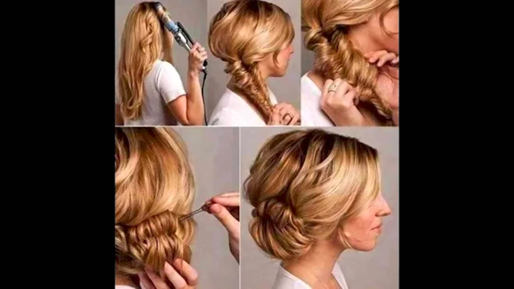 Uncomplicated hairstyles for medium hair