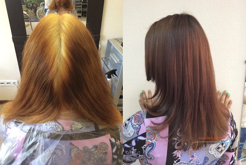 Failed hair colouring
