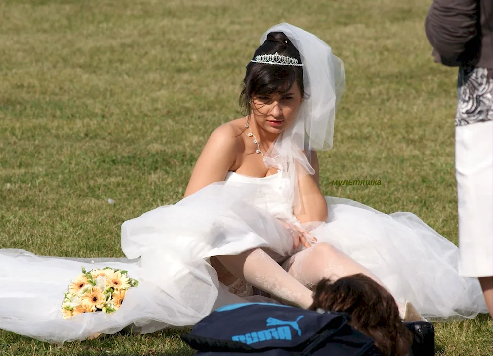 Brides in wedding dresses shone