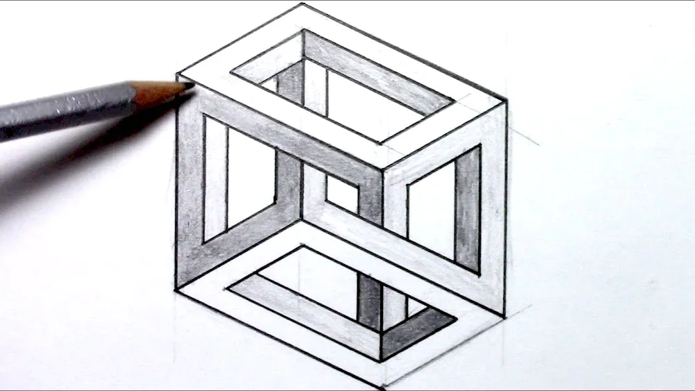 Escher's impossible cube