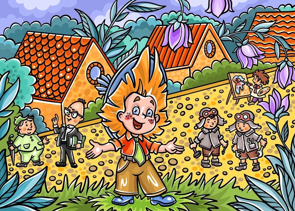 Neznaika the Shorty from the Flower City