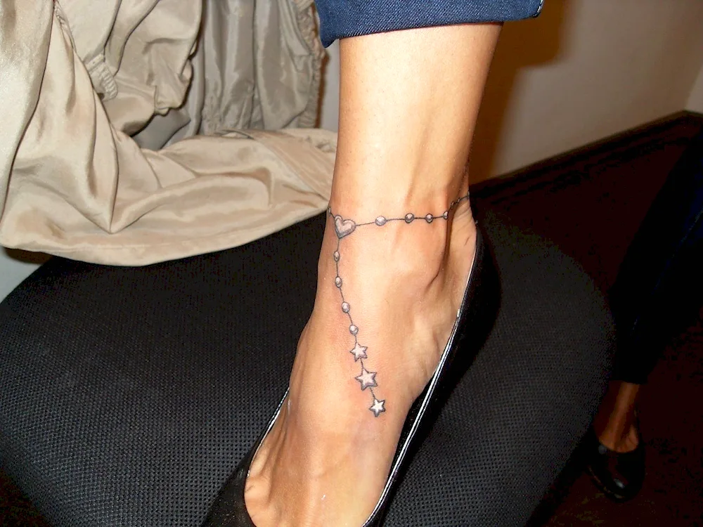 Tattoo on foot Ankle tattoos for girls