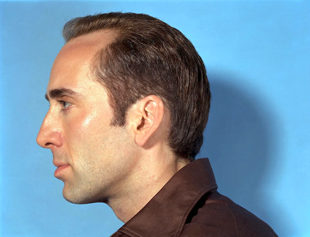 Nicholas Cage in profile