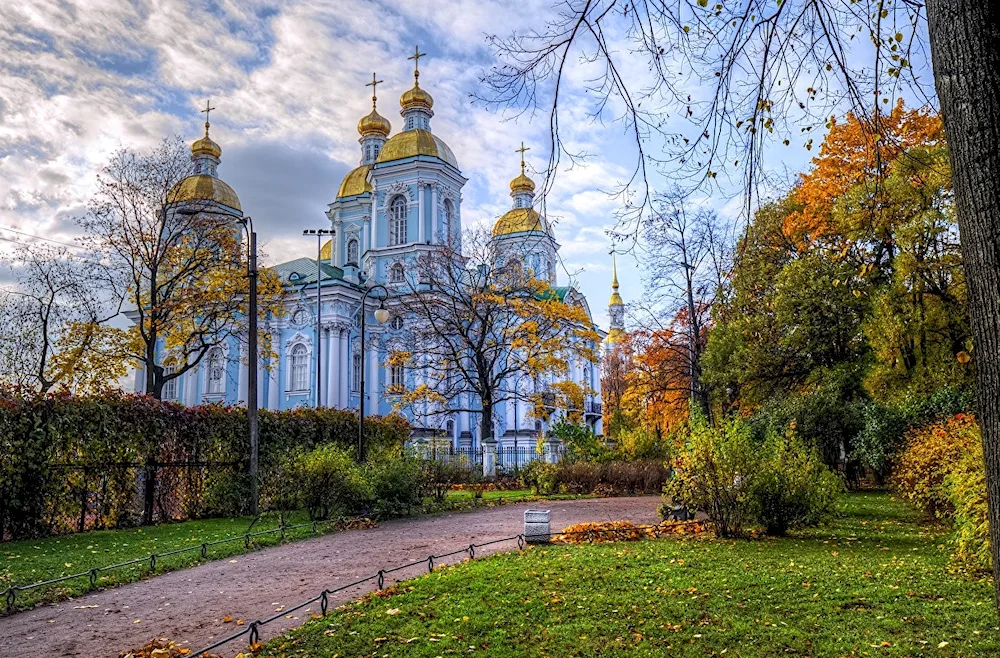 Nikolsky sea cathedral in St. Petersburg