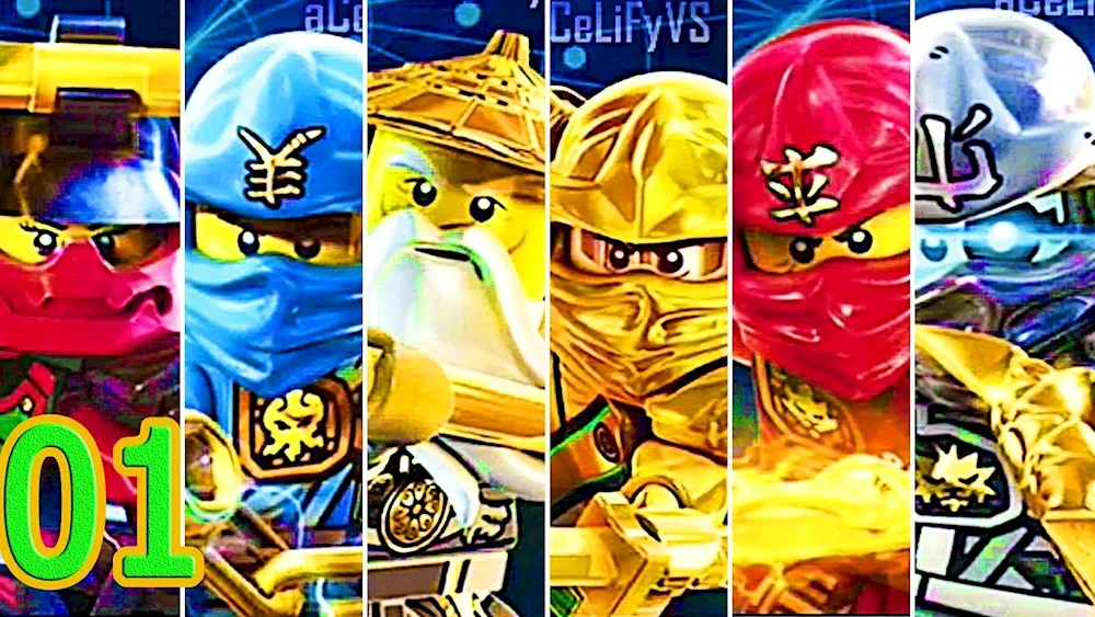 The cartoon Ninjago Masters of Krujutsu