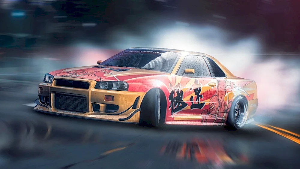 Nissan Skyline GTR r34 drift