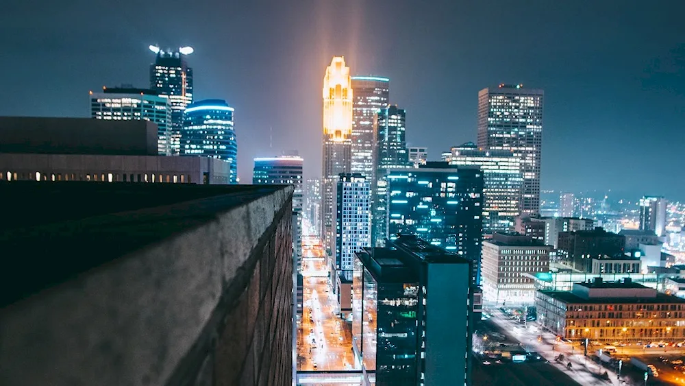 New York City rooftop view