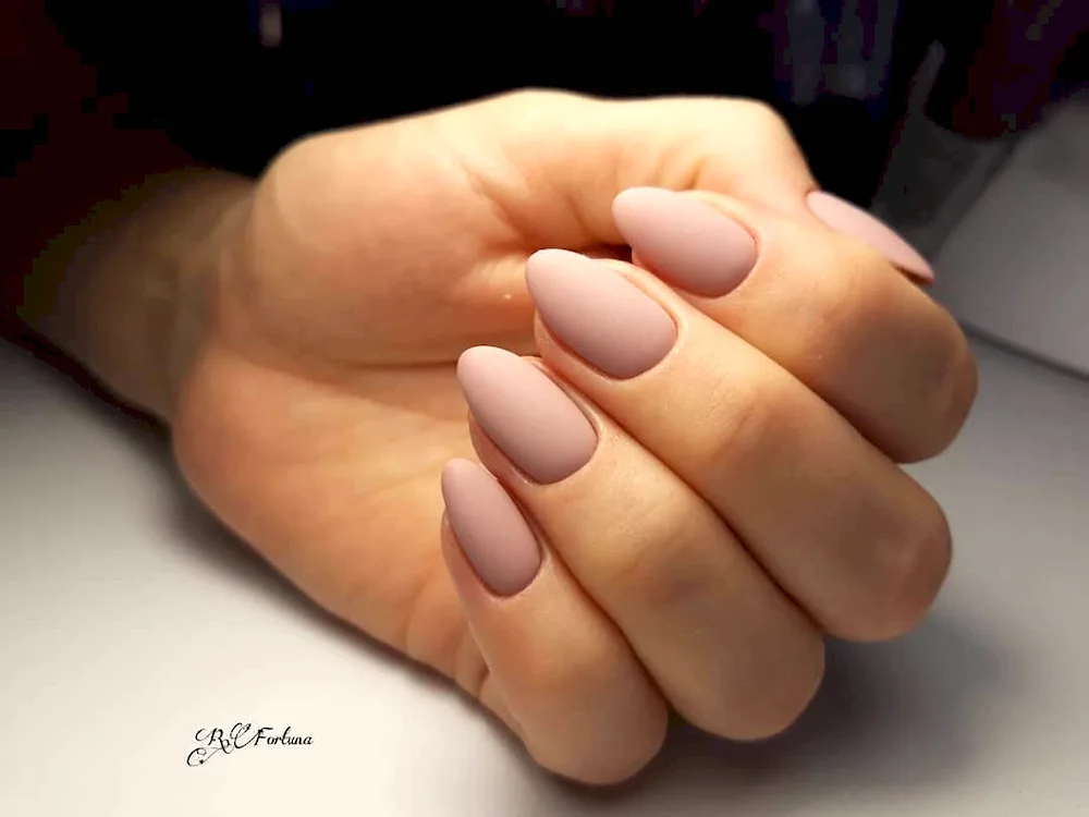 Gradient almond nude