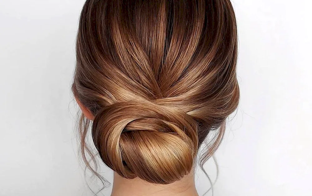 Low sleek bun