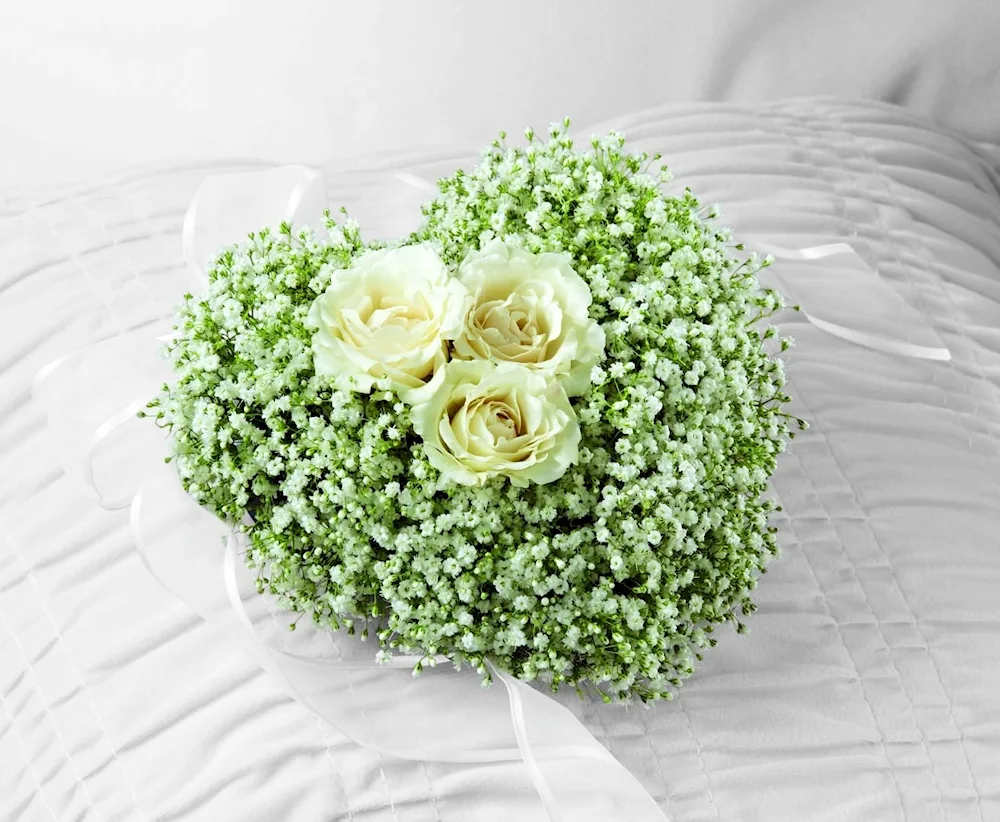 Rustic gypsophila bouquet