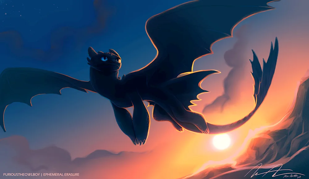 Night Fury dragon