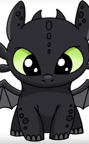 Night Fury dragon cartoon