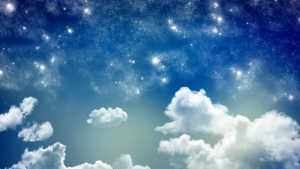 Night sky with clouds