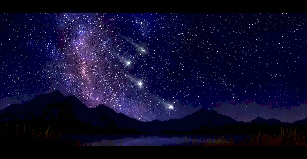 Night sky. starry sky