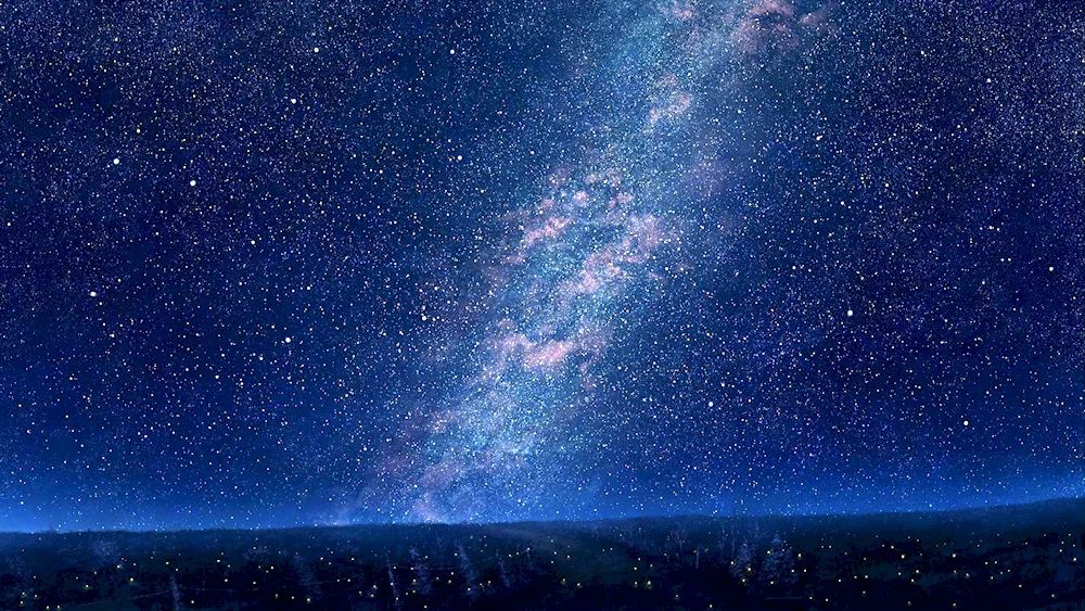 Night sky with stars