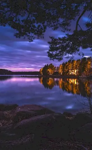 Night lake