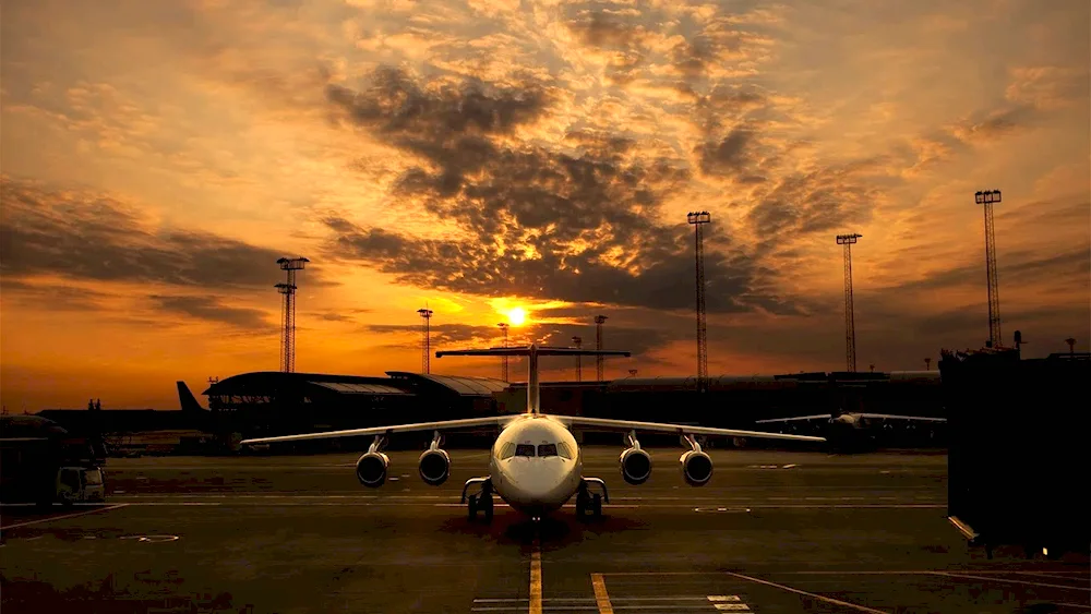 Night airport