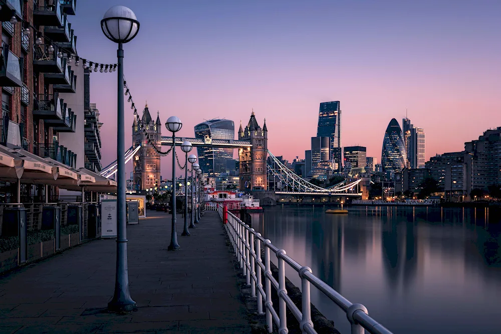 The Thames River in London