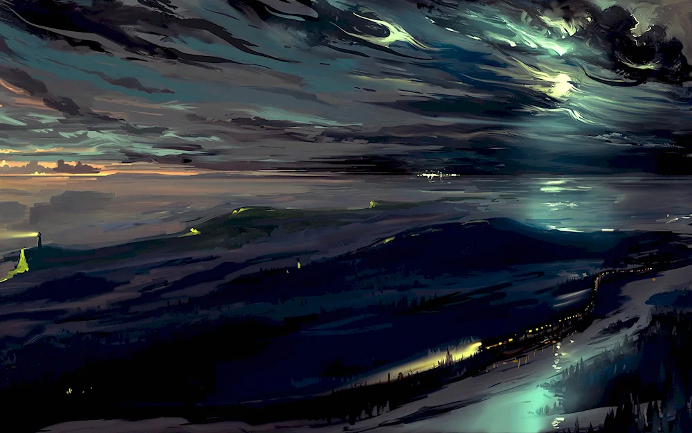 Night landscape