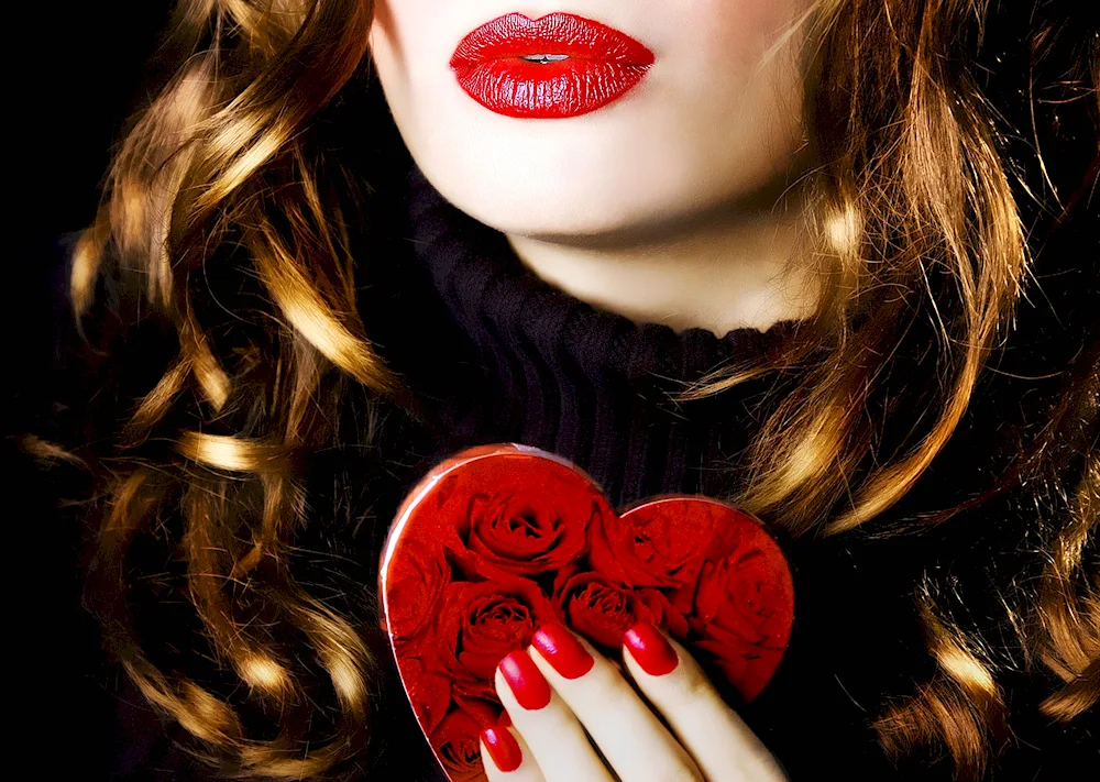 Heart girl with a heart