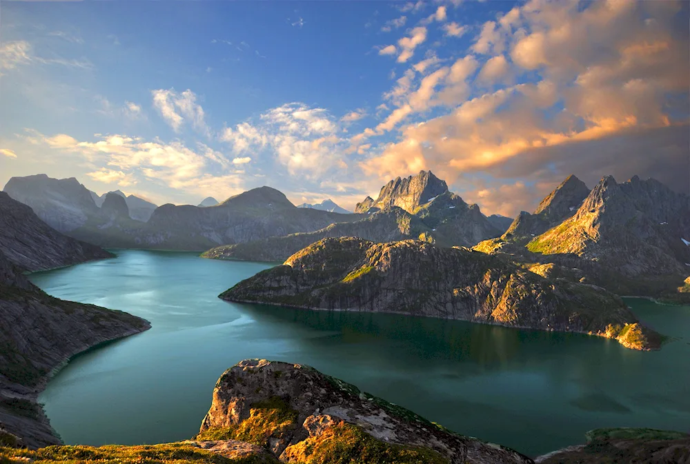 Norway fjords sunset