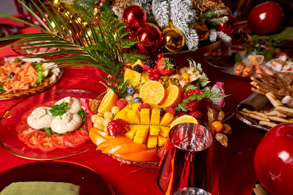 New Year's and festive table