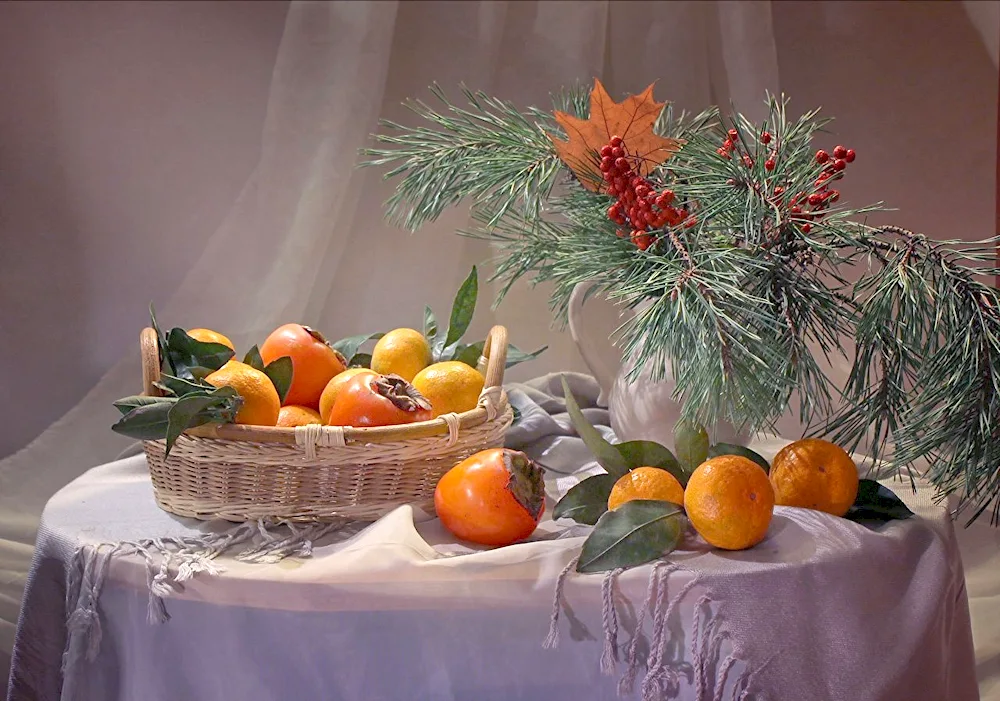 Winter still life by Valentina Kolova