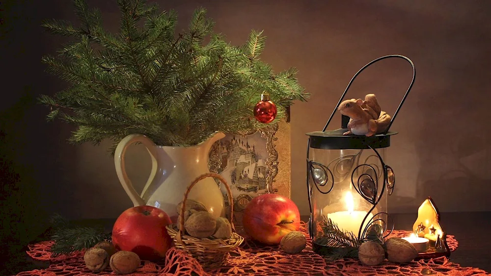 New Year's still life. still life
