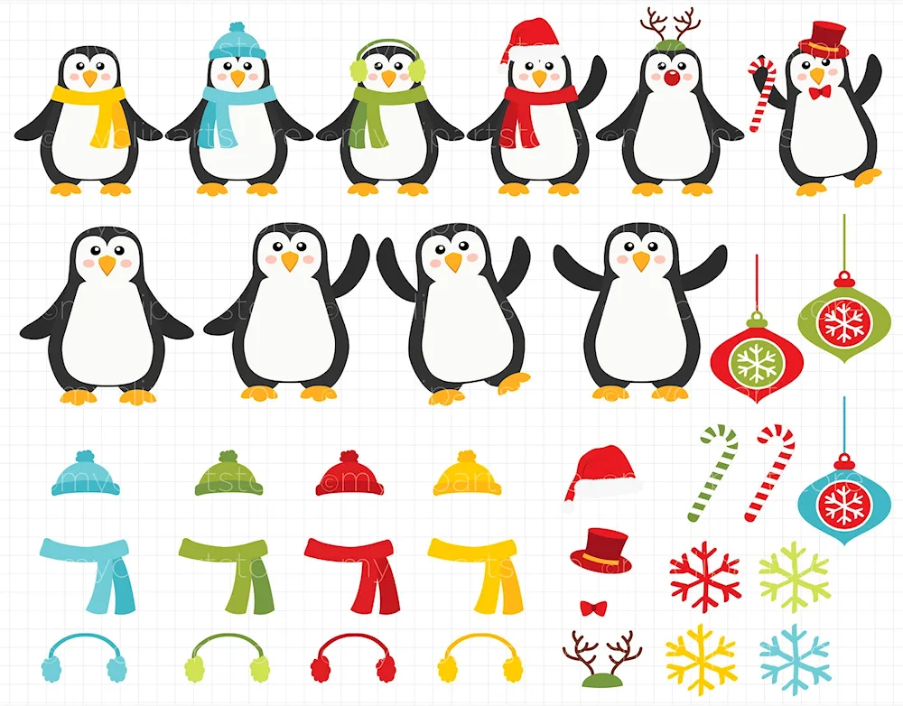 Penguins painting