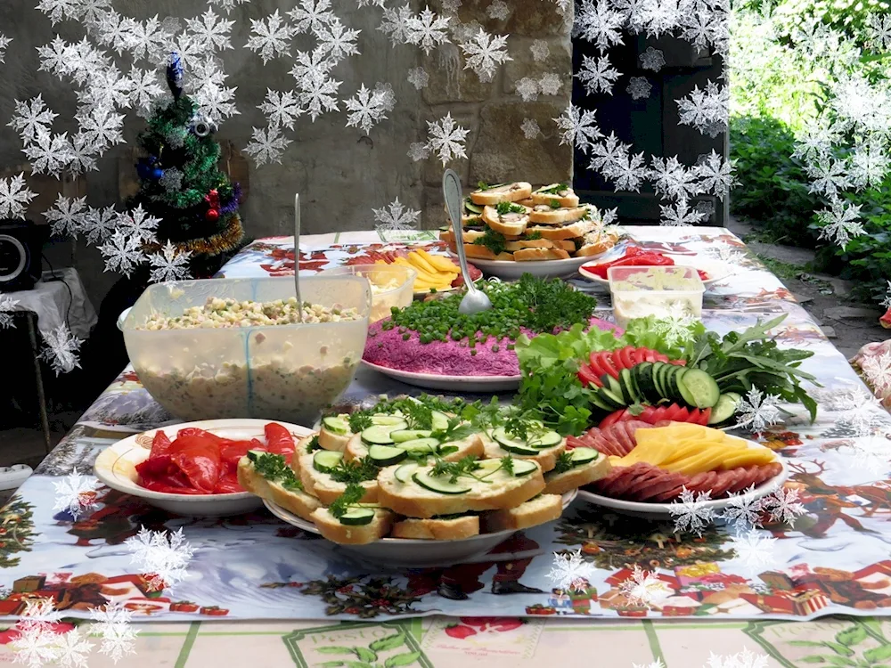 New Year's table