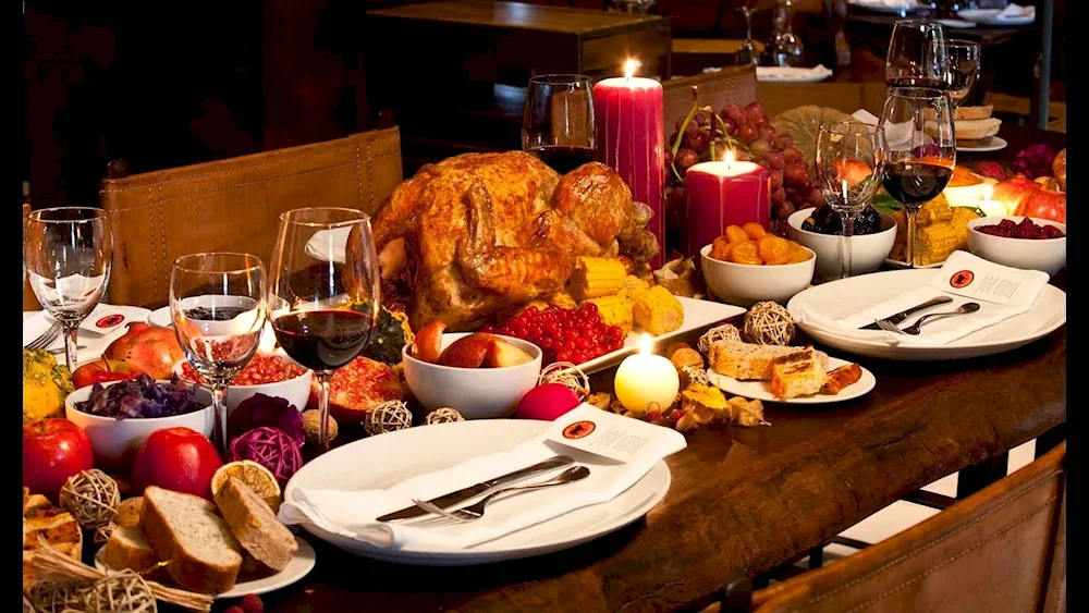 Gorgeous table with food