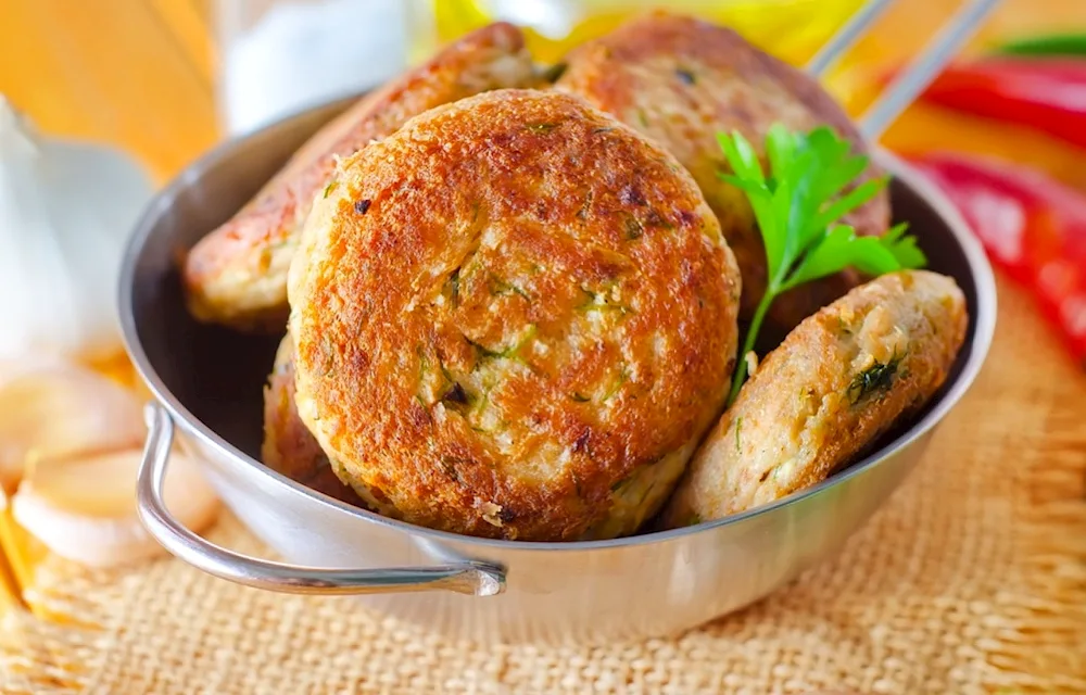 Chicken fried meatballs on a plate