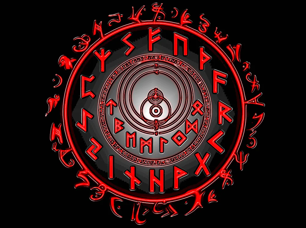 Runic circle futhark