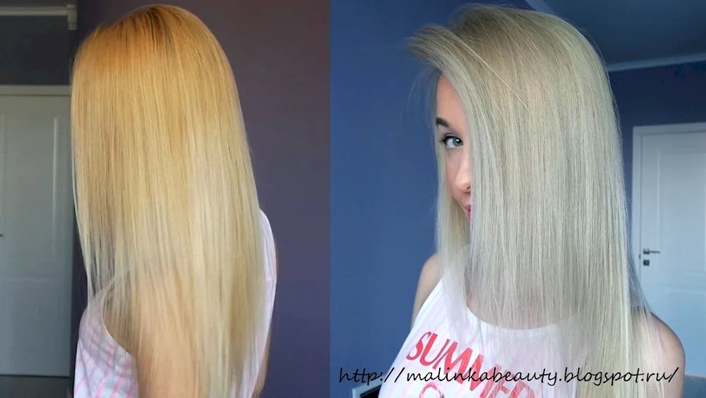 Bleached hair