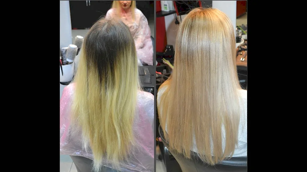 Defying and toning hair