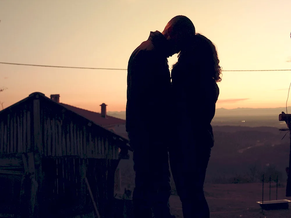 Lovers at sunset