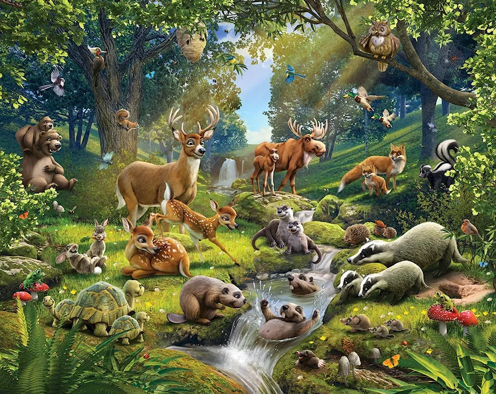 Animals of the forest