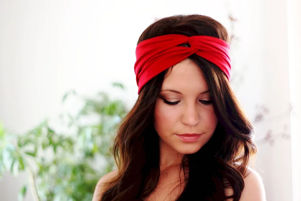 Bandana on headband