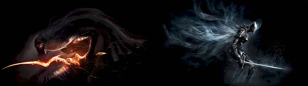 Wallpaper for 2 monitors Dark Souls