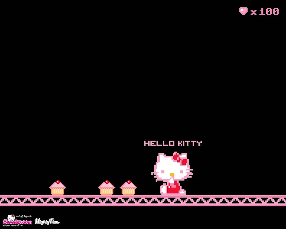 Hello Kitty wallpaper for desktop Hello Kitty black