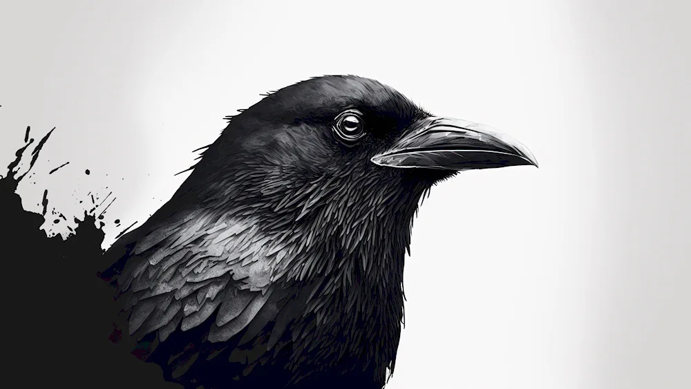 crow sketch